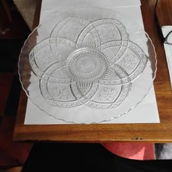 Flowered Medallion By Indiana Glass 12"