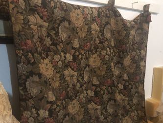 Beautiful floral curtain