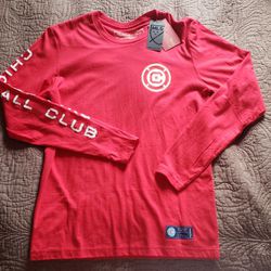 MLS Mitchell & Ness Chicago Fire Long Sleeve (S) 