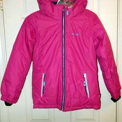 Kamik Girls Tessie Solid Pink Ski Jacket, Size 10, NWT