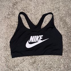 Black and white Nike bra