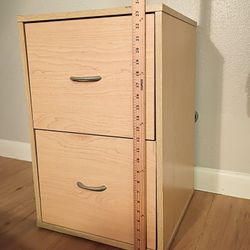 Two Drawer File Cabinet 24" Tall 16" Deep 15" Wide Solid Wood Works Great Home Office 