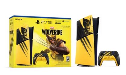 PlayStation®5 Digital Edition Console 825 GB - Marvel’s Wolverine Battle Yellow Limited Edition Bundle