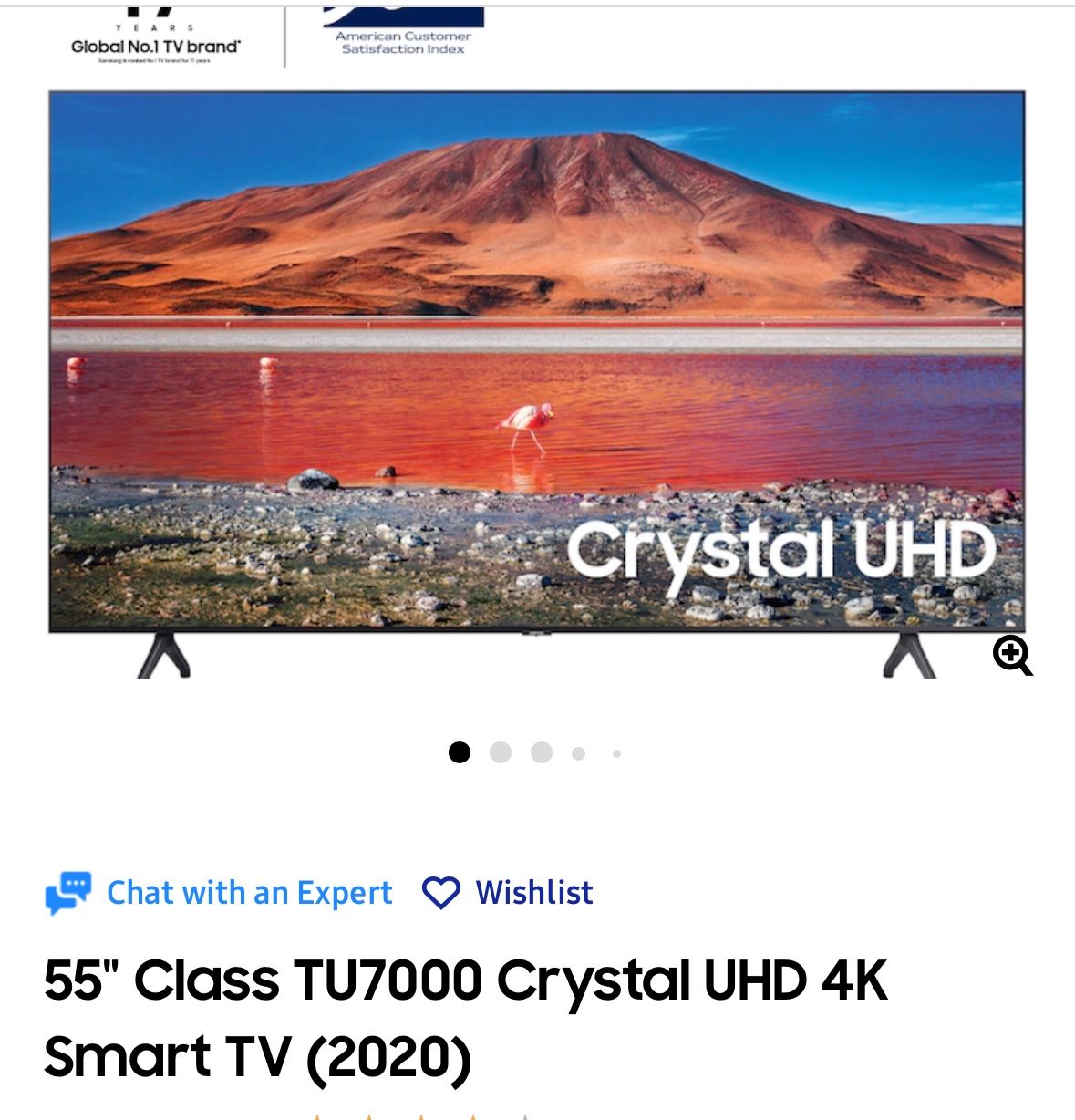 55” Samsung UHD 4K smart Tv