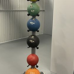 🏋️‍♂️ STACKED STRENGTH — TOTAL TRAINING MEDICINE BALL SET 🏋️‍♀️ Power. Balance. Control. All in One Tower