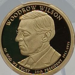 PR70DCAM _2013 S $1 Woodrow Wilson Dollar PCGS  #510