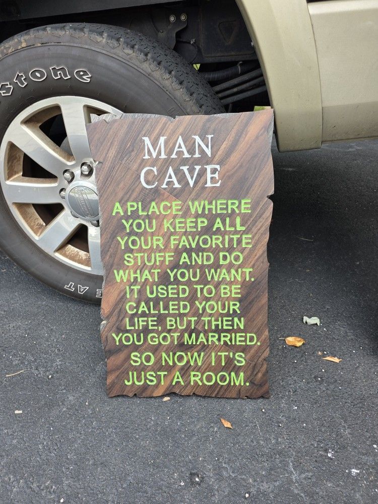 Man Cave Wall Sign