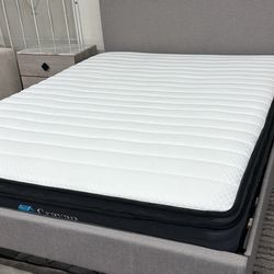New Queen Bed With 10’ Hybrid Mattress / Free Delivery 