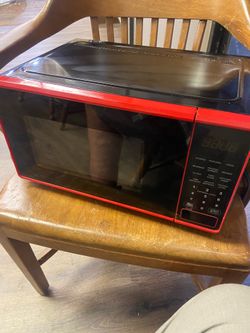 Red and black microwave
