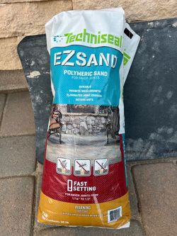Tan Polymeric sand/sand for paver joints, color tan
