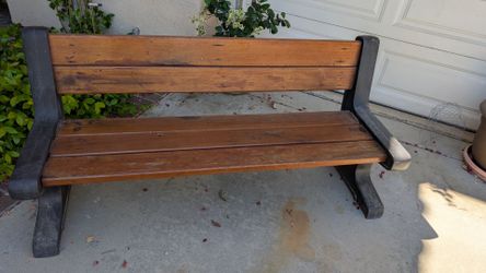 Wooden patio Bench