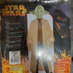 Star Wars Yoda Disney Halloween Costume Youth Kids Child Boys Girls Size Medium 8-10