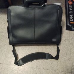 Leather Dell Briefcase Bag With Shoulder Strap