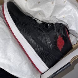 Black/Red Jordan 1s