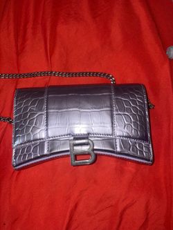 Balenciaga cross body croc