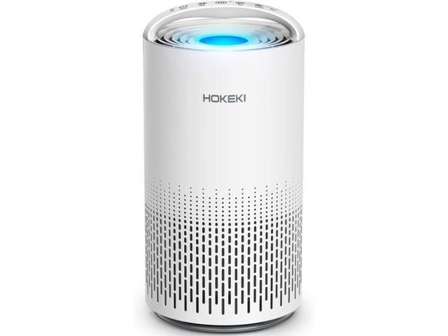 HOKEKI Air Purifier for Large Room with Air Quality Auto Sensor, True HEPA Air Cleaner Filter, 5-in-1 Odor Eliminator with Night Light for Home Office