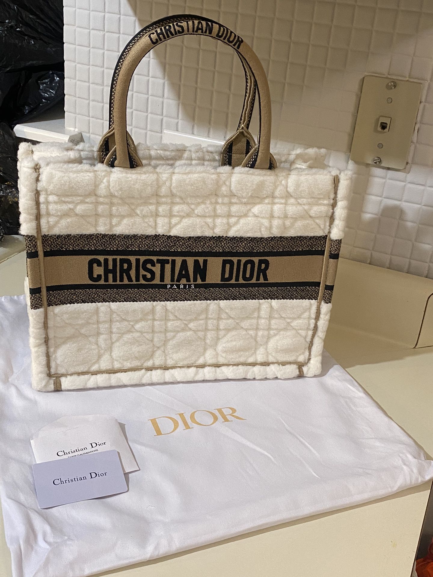 Dior Medium Book Tote Bag Lambskin