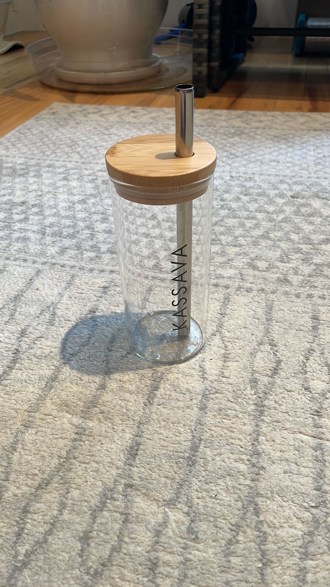 Boba tea glass bottles with stainless steel straws