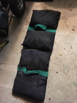 2- 25 pounds Saddle Sandbags