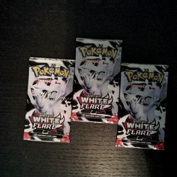 New! Pokemon TCG Packs Scarlet And Violet White Flare