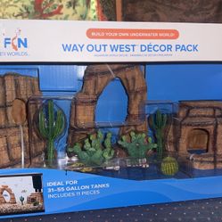 Top Fin UnderWater Worlds : Way Out West Decor Pack