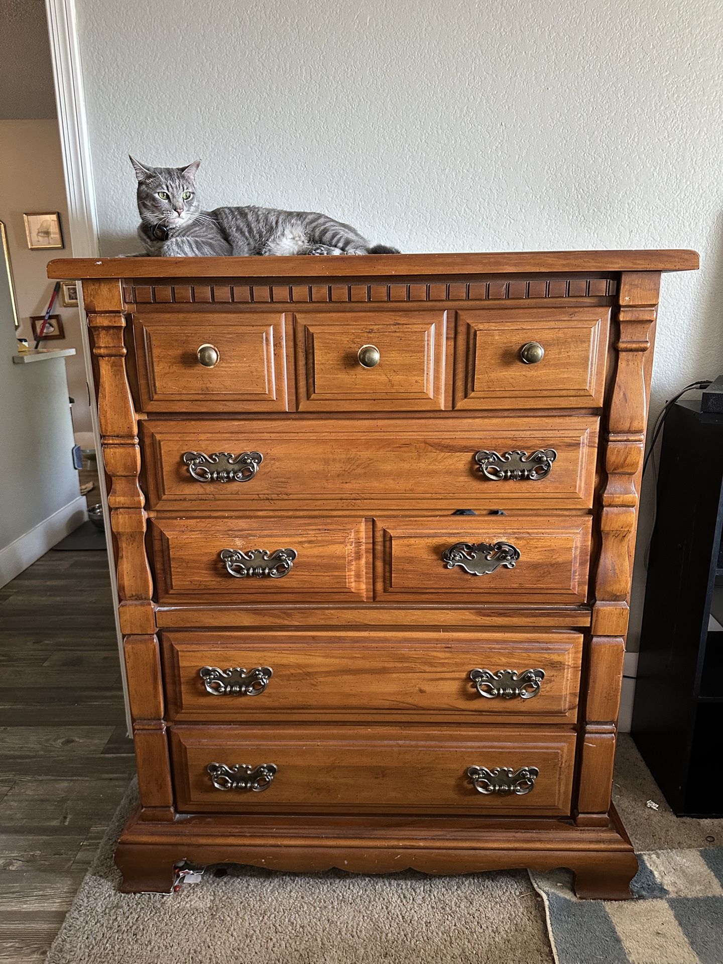 Solid Wood Vintage Dresser