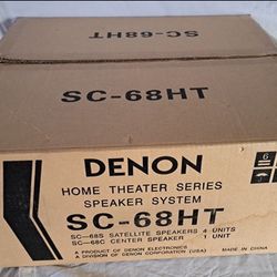 Denon SC-68HT Home Theater Series W/ 4 Satellite 1 Center Speaker System