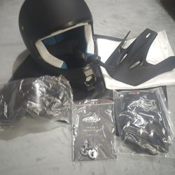 Kids Dirt Bike Helmet 4 Piece Set 