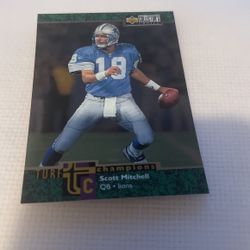 Football Upper Deck 1997 Scott Mitchell TC2