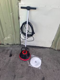XtremepowerUS Commercial Corded 10 in. 1800 RPM Floor Cleaner Scrubber Polisher Burnisher with Holder and Polish Pad