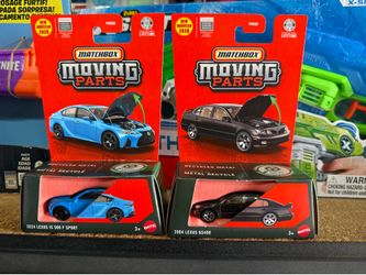 Matchbox Moving Parts 2024 Lexus IS 500 F Sport & 2004 Lexus GS400 1:64 Scale