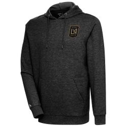 LAFC Antigua Reward Crossover Neckline Pullover Sweatshirt - Heathered Black - SIZE S