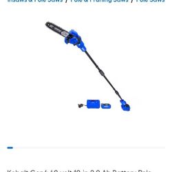 Kobalt Pole Saw 40 V Battery And Charger NEW