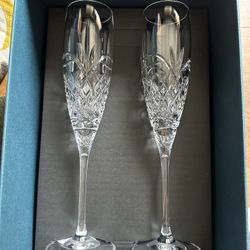 Waterford Reserve Crystal Champagne Glasses