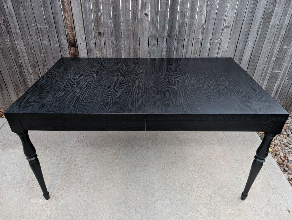 West Elm Extendable Dining Table, Black