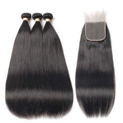 14” 16” 18” with 16” Closure of Brazilian Straight
