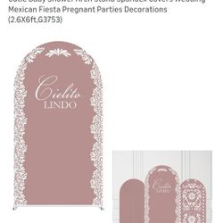 Babyshower Backdrop Arch Cover