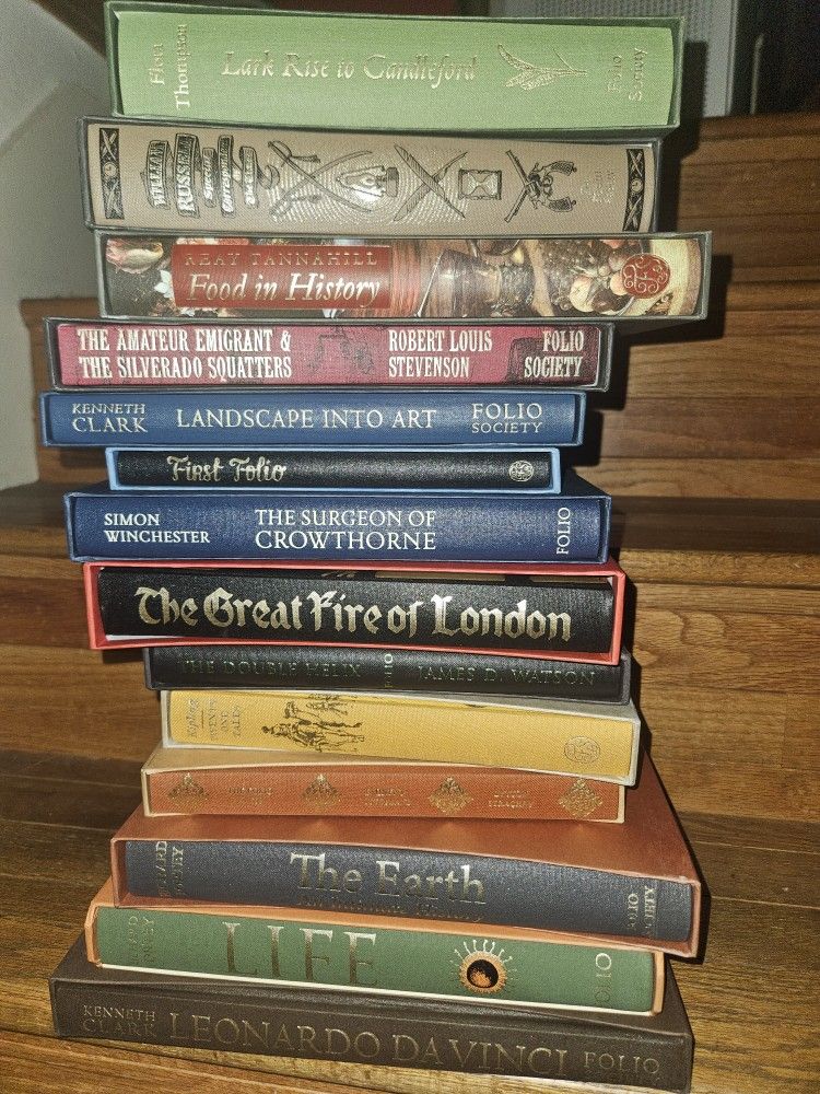 14 Folio Society Hardcover Books Gold Trim Easton Press Heritage
