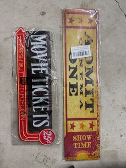 Retro Vintage Movie Theater Signs
