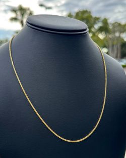 New Jewelry 14k yellow gold Franco necklace chain 24" 1.30mm width