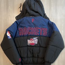 Vintage 90s Houston Rockets Starter Jacket Size XL NBA Big Logo