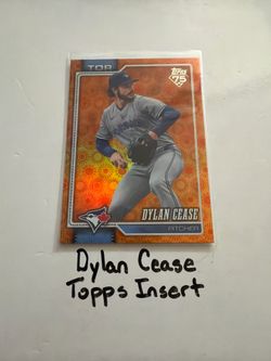 Dylan Cease Toronto Blue Jays Pitcher Topps Short Print Insert Card.