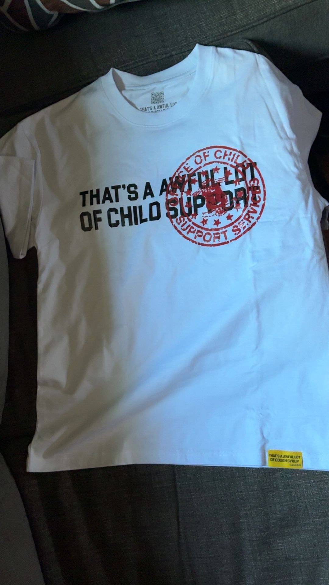 Awful Lot Of Cough Syrup Child Support Size M