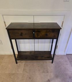 Brand New 29.5” Console Table With 2 Drawers 