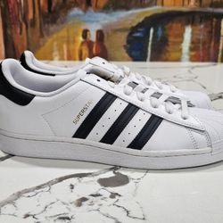 Adidas Originals Superstar White Black Size 9.5 Mens EG4958