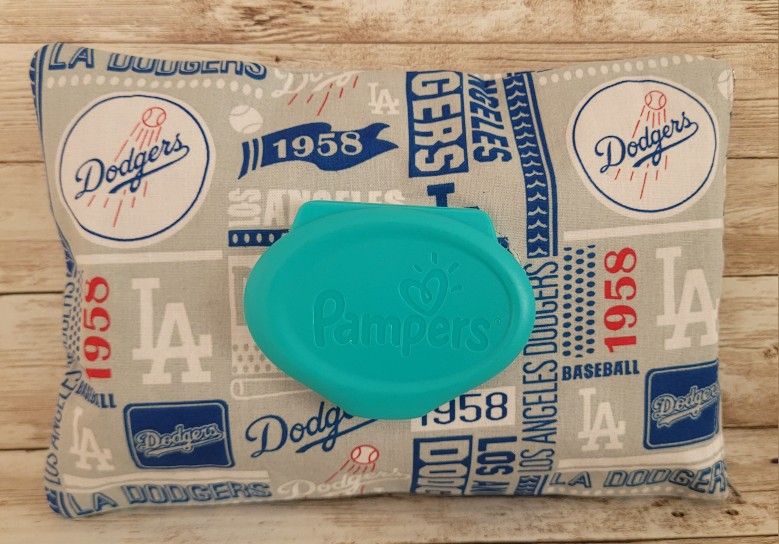 Dodgers Pampers Wipes Cover