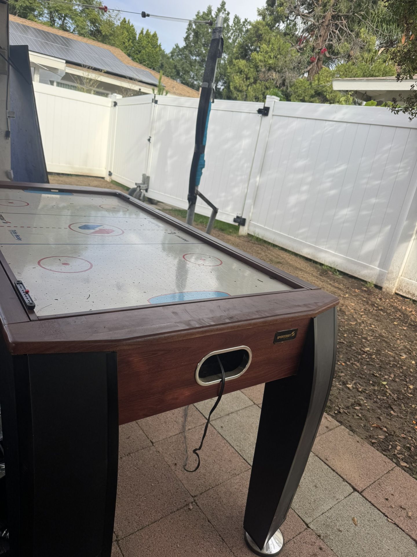 Pool table and air hockey combo table