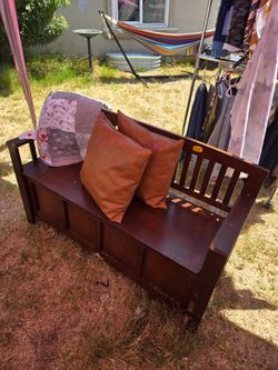 Wooden Storage Bench