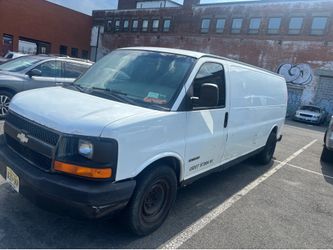 White 3500 transit van