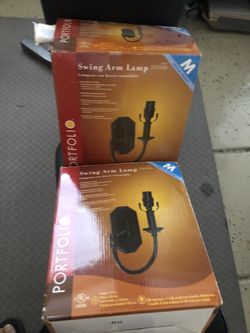 Two New Portfoli Swing Arm Lamps